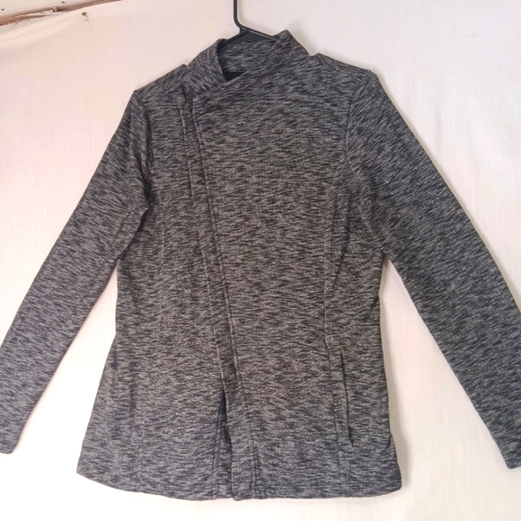 G.H. Bass & Co. sweater jacket, Full Zip, Activewear, Outdoor,sz M, gray. - Picture 4 of 17